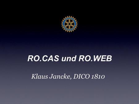 RO.CAS und RO.WEB Klaus Jancke, DICO 1810.
