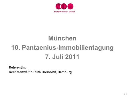 10. Pantaenius-Immobilientagung