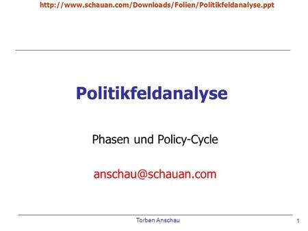 Phasen und Policy-Cycle