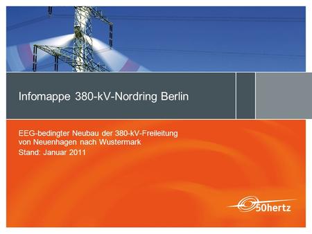 Infomappe 380-kV-Nordring Berlin