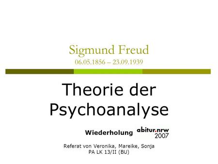 Theorie der Psychoanalyse