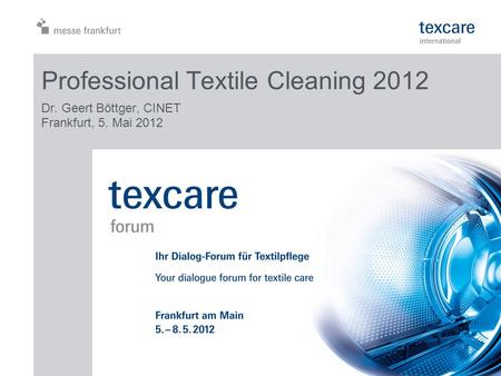 Professional Textile Cleaning 2012