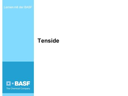 Lernen mit der BASF Tenside INTERN - Ausdrucksstark präsentieren.