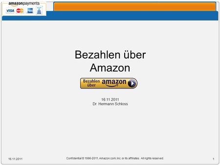 Bezahlen über Amazon Dr. Hermann Schloss
