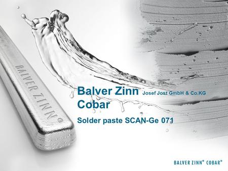 Balver Zinn Josef Jost GmbH & Co.KG Cobar