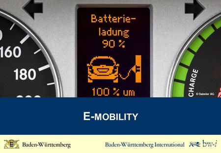 © Daimler AG E-mobility.