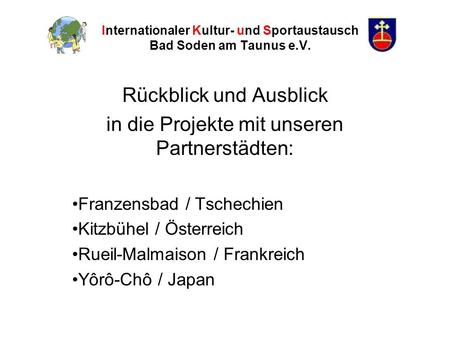 Internationaler Kultur- und Sportaustausch Bad Soden am Taunus e.V.