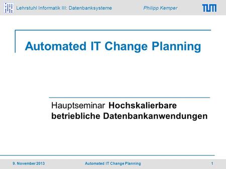 Automated IT Change Planning