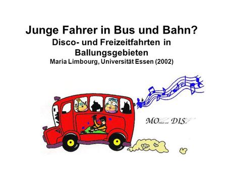 Junge Fahrer in Bus und Bahn