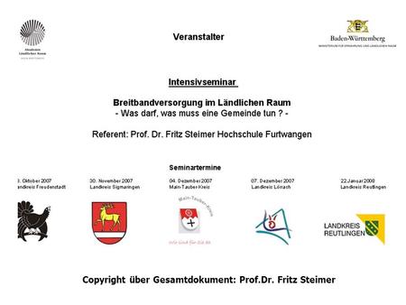 Copyright über Gesamtdokument: Prof.Dr. Fritz Steimer