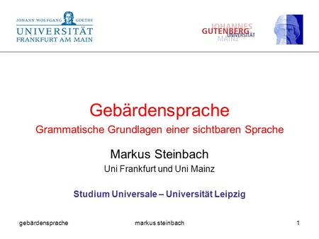 Studium Universale – Universität Leipzig