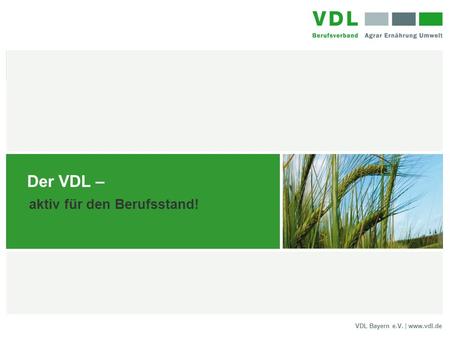 Der VDL – aktiv für den Berufsstand!.