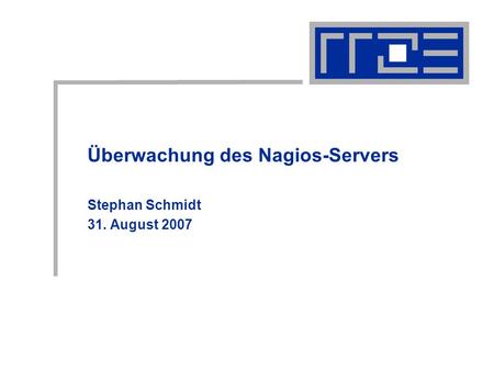 Überwachung des Nagios-Servers