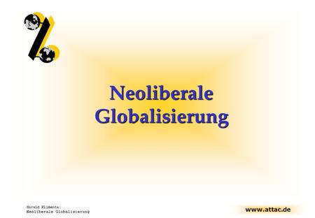 Neoliberale Globalisierung