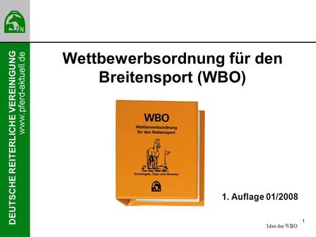 Wettbewerbsordnung für den Breitensport (WBO)