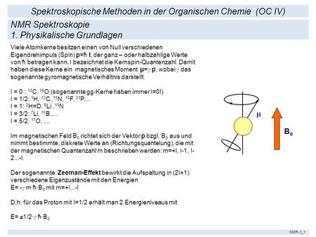 Spektroskopische Methoden in der Organischen Chemie (OC IV)