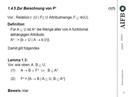 1.4.5 Zur Berechnung von F+ (1|7)