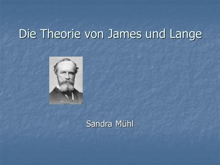 Die Theorie von James und Lange