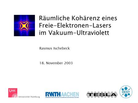 Rasmus Ischebeck 18. November 2003