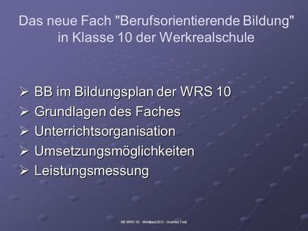 BB WRS 10 - Wildbad Gruhler,Treß