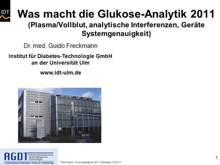 Institut für Diabetes-Technologie GmbH an der Universität Ulm