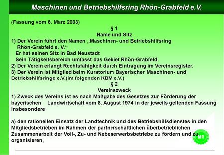 Maschinen und Betriebshilfsring Rhön-Grabfeld e.V.