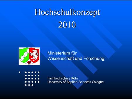 Logo Ministerium für Wissenschaft und Forschung Fachhochschule Köln