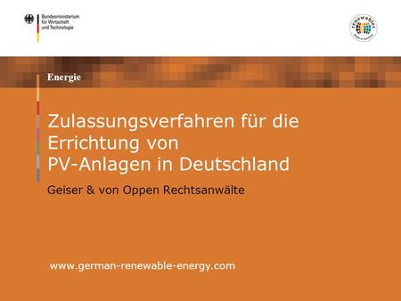 Zulassungsverfahren für die Errichtung von PV-Anlagen in Deutschland