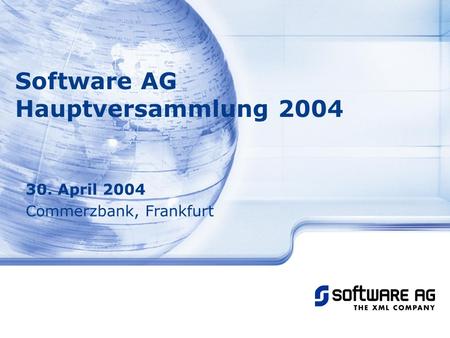 Software AG Hauptversammlung 2004