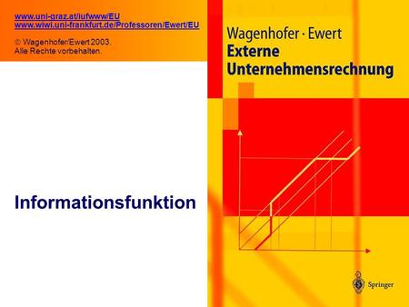 2.1 Informationsfunktion www.uni-graz.at/iufwww/EU www.wiwi.uni-frankfurt.de/Professoren/Ewert/EU Wagenhofer/Ewert 2003. Alle Rechte vorbehalten.