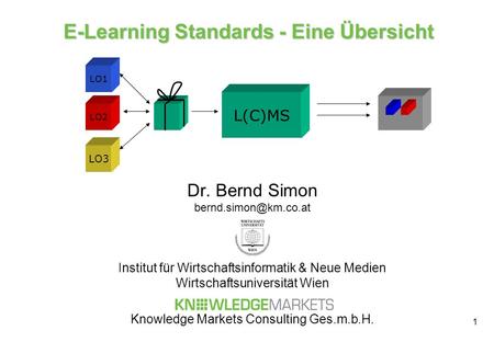E-Learning Standards - Eine Übersicht