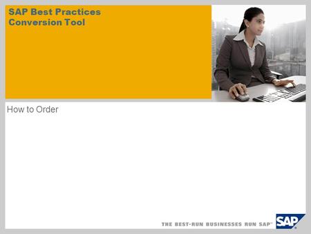 SAP Best Practices Conversion Tool