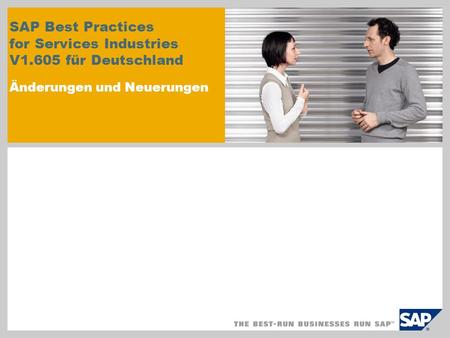 SAP Best Practices for Services Industries V1