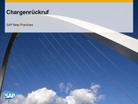 Chargenrückruf SAP Best Practices.