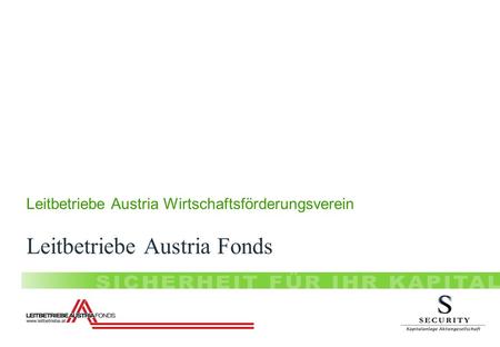 Leitbetriebe Austria Fonds Leitbetriebe Austria Wirtschaftsförderungsverein.
