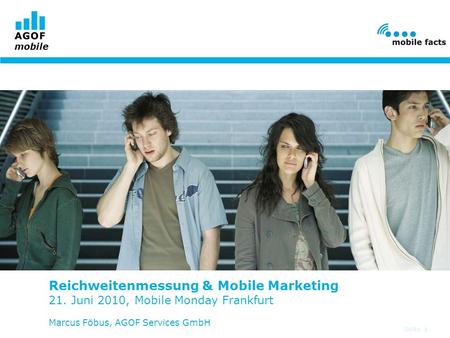 Reichweitenmessung & Mobile Marketing 21