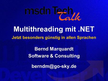 Multithreading mit .NET Jetzt besonders günstig in allen Sprachen