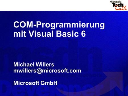 COM-Programmierung mit Visual Basic 6