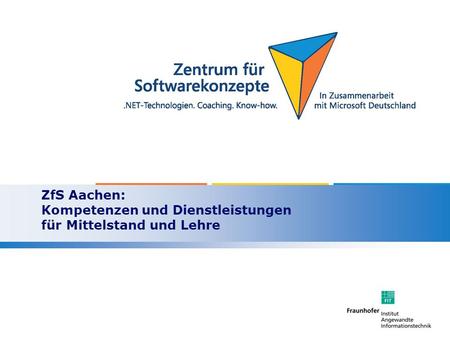 ZfS Aachen: Kompetenzen und Dienstleistungen für Mittelstand und Lehre.
