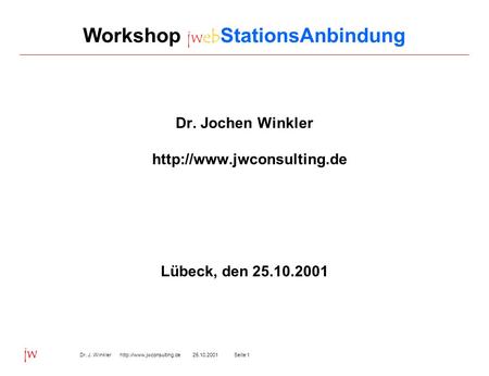Workshop jwebStationsAnbindung