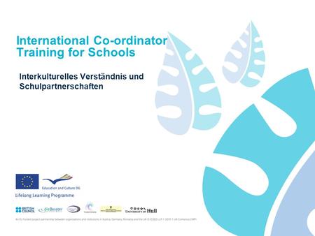 International Co-ordinator Training for Schools