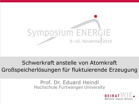 Prof. Dr. Eduard Heindl Hochschule Furtwangen University
