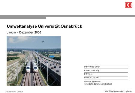 Umweltanalyse Universität Osnabrück
