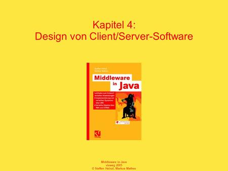 Kapitel 4: Design von Client/Server-Software