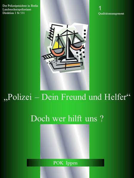 Gesundheitsförderungsprogramm der Berliner Polizeidirektion 1