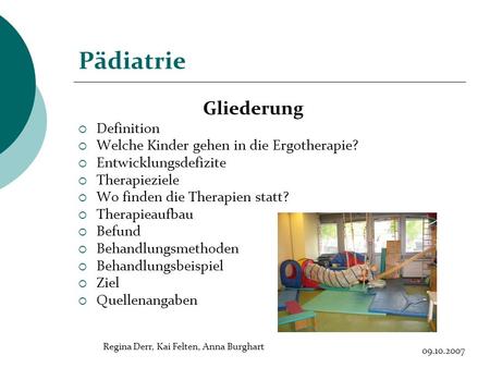Pädiatrie Gliederung Definition