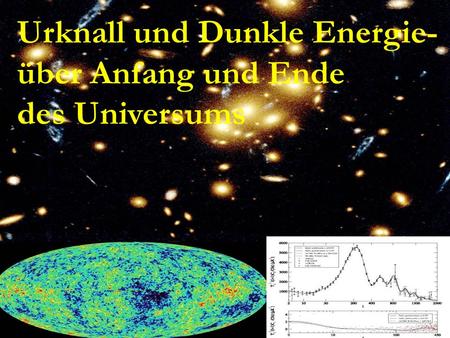 Urknall und Dunkle Energie- über Anfang und Ende des Universums