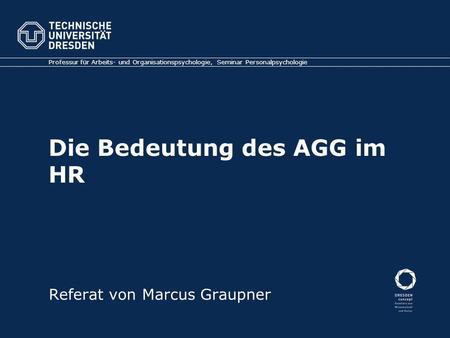 Die Bedeutung des AGG im HR