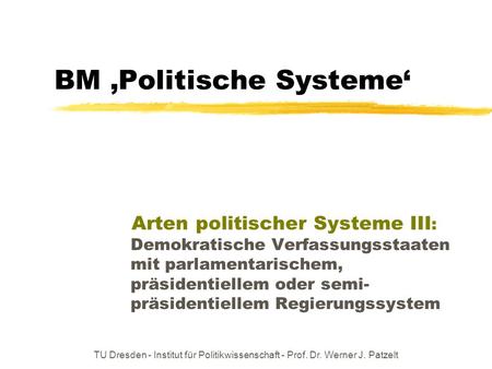 BM ‚Politische Systeme‘