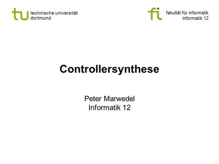 Peter Marwedel Informatik 12